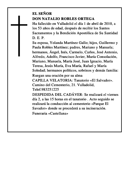Don Natalio Robles Ortega