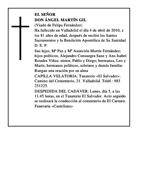 Don Ángel Martín Gil