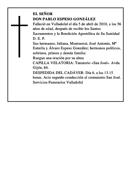 Don Pablo Espeso González