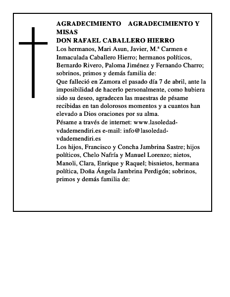 Don Rafael Caballero Hierro