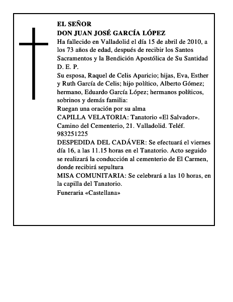 Don Juan José García López