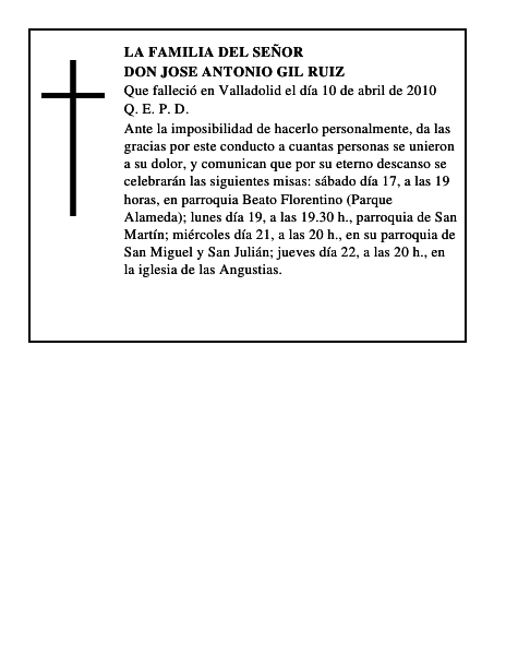 Don Jose Antonio Gil Ruiz