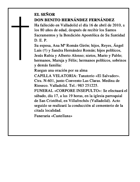 Don Benito Hernández Fernández