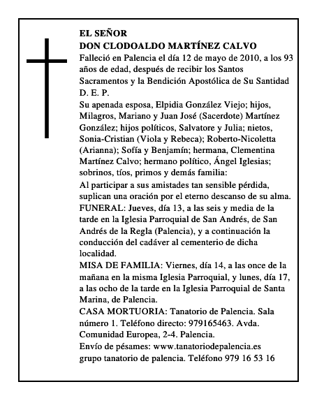 Don Clodoaldo Martínez Calvo