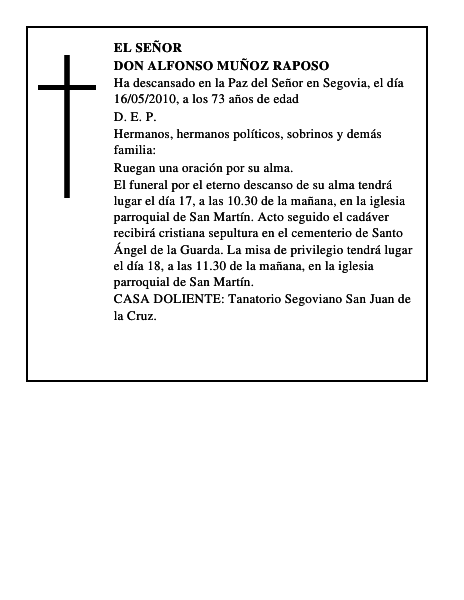 Don Alfonso Muñoz Raposo
