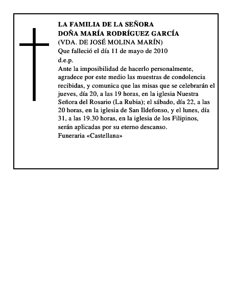 Doña María Rodríguez García