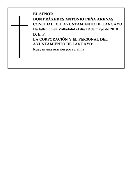 Don Práxedes Antonio Peña Arenas