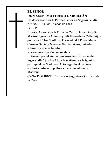 Don Anselmo Ituero Garcillán