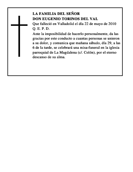 Don Eugenio Torinos del Val