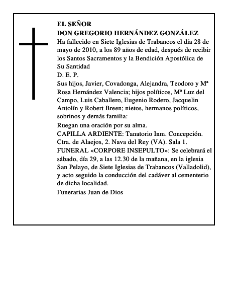 Don Gregorio Hernández González