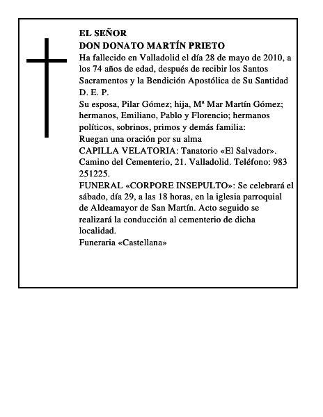 Don Donato Martín Prieto