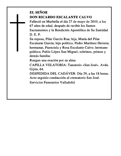 Don Ricardo Escalante Calvo