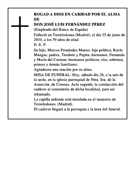 Don José Luis Fernández Pérez