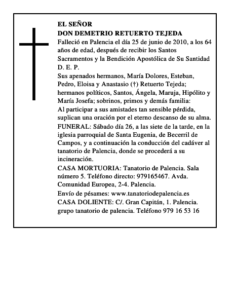 Don Demetrio Retuerto Tejeda