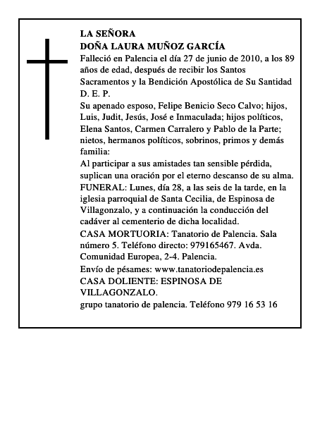 Doña Laura Muñoz García