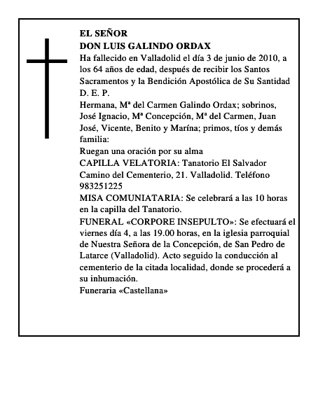 Don Luis Galindo Ordax