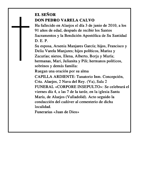 Don Pedro Varela Calvo