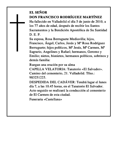 Don Francisco Rodríguez Martínez