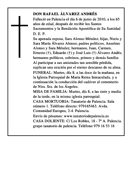 Don Rafael Álvarez Andrés