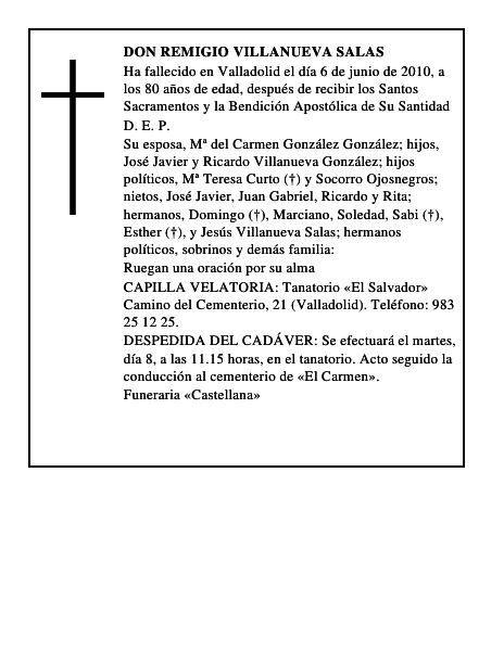 Don Remigio Villanueva Salas