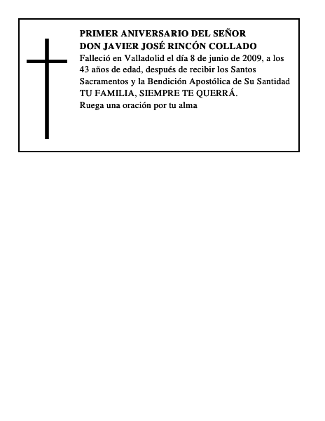 Don Javier José Rincón Collado