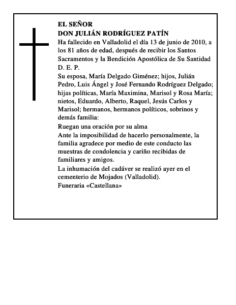 Don Julián Rodríguez Patín