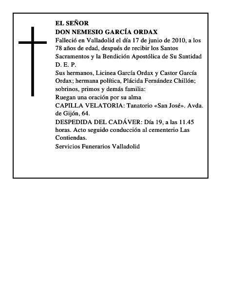 Don Nemesio García Ordax