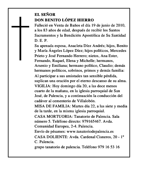 Don Benito López Hierro