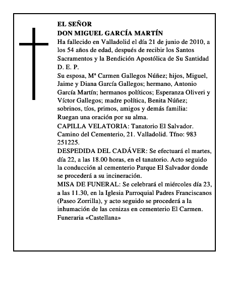 Don Miguel García Martín