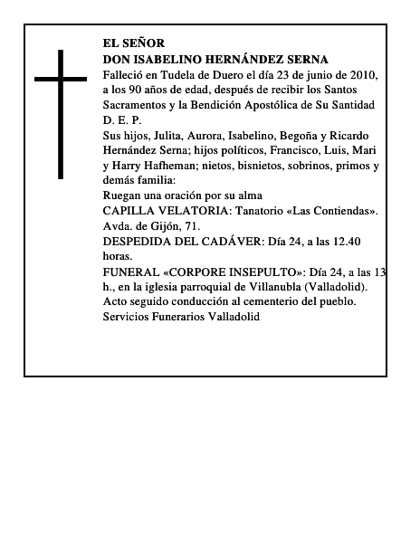 Don Isabelino Hernández Serna