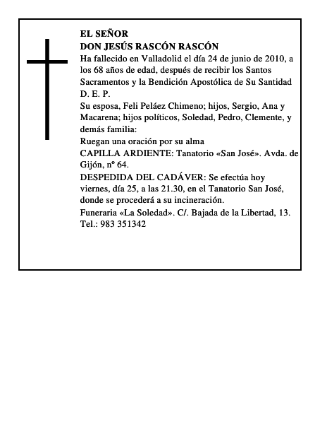 Don Jesús Rascón Rascón