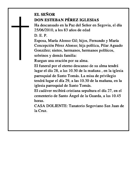Don Esteban Pérez Iglesias