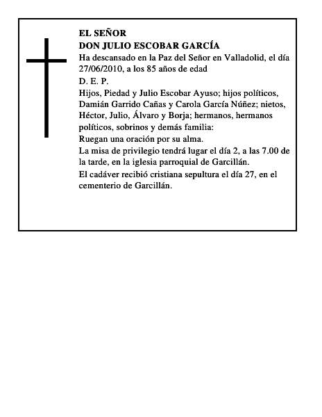 Don Julio Escobar García