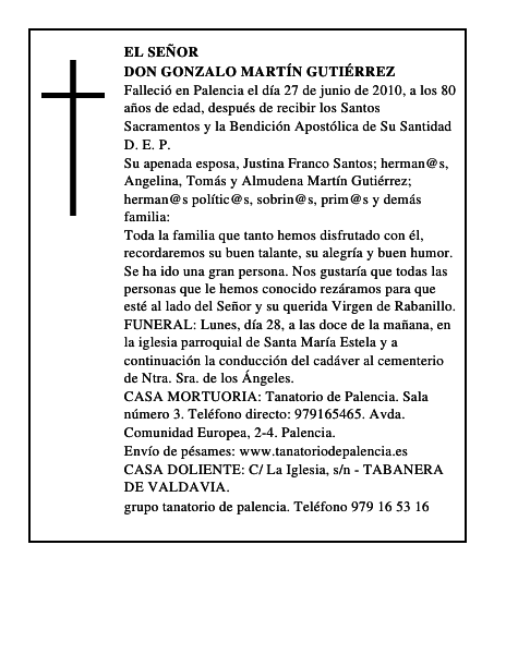 Don Gonzalo Martín Gutiérrez