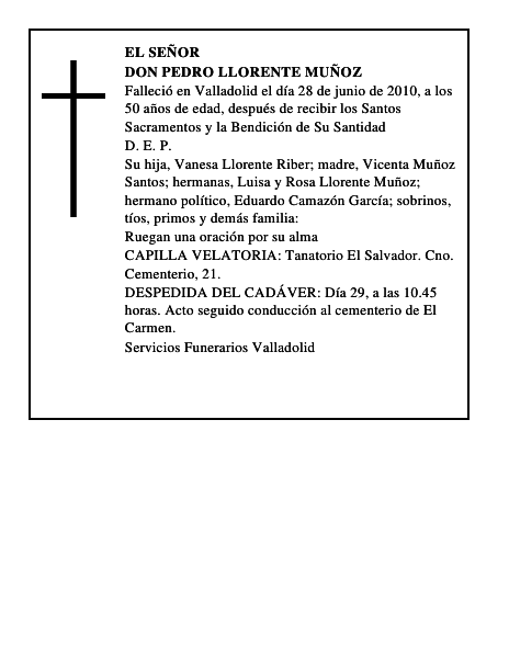 Don Pedro Llorente Muñoz