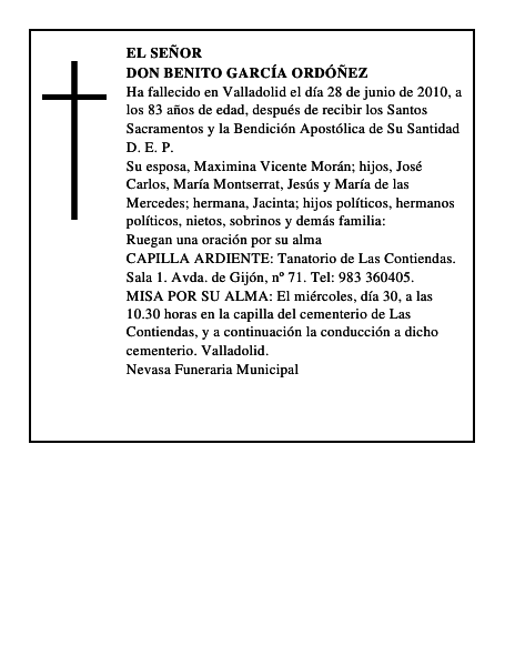 Don Benito García Ordóñez