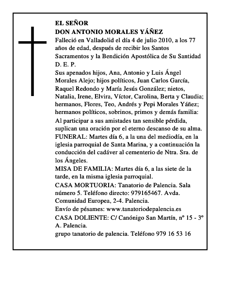 Don Antonio Morales Yáñez