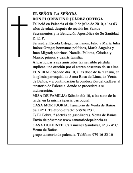 Don Florentino Juárez Ortega