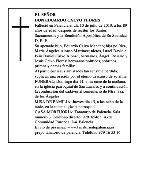 Don Eduardo Calvo Flores