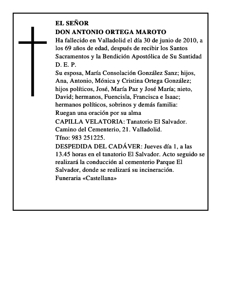 Don Antonio Ortega Maroto