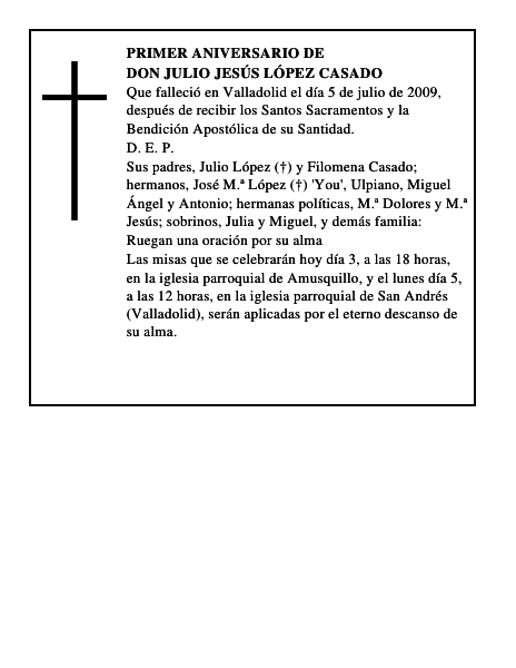 Don Julio Jesús López Casado