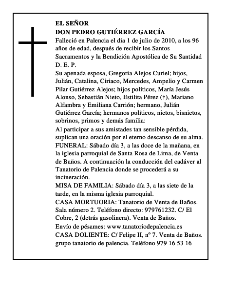 Don Pedro Gutiérrez García