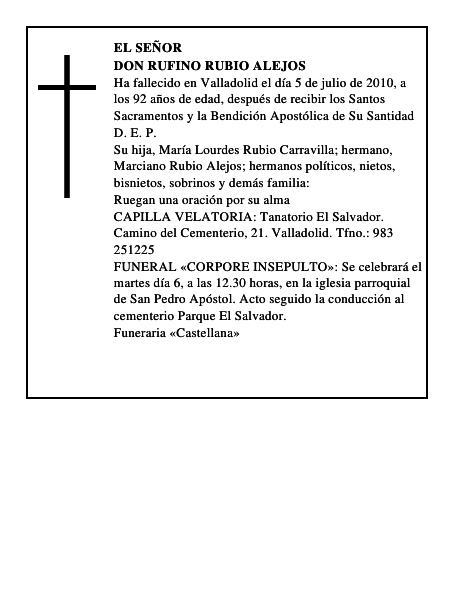 Don Rufino Rubio Alejos