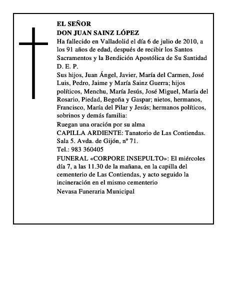 Don Juan Sainz López