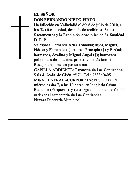 Don Fernando Nieto Pinto