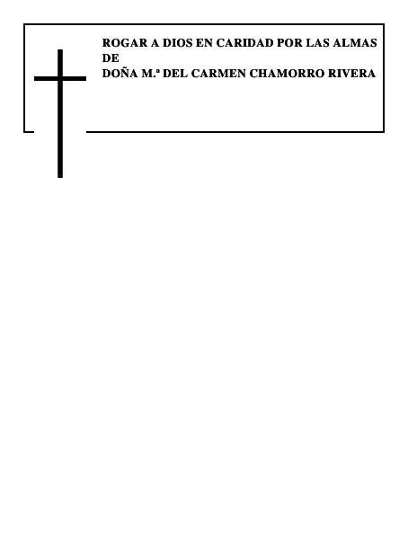 Doña M.ª del Carmen Chamorro Rivera