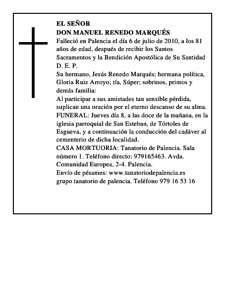 Don Manuel Renedo Marqués