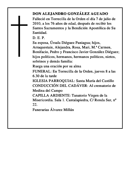 Don Alejandro González Aguado