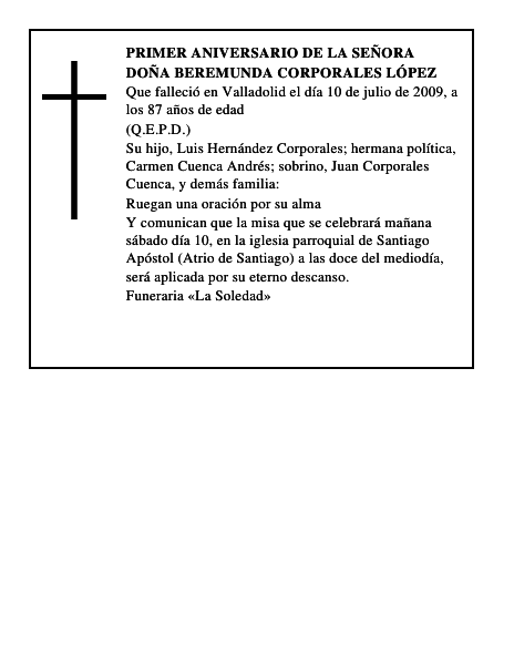 Doña Beremunda Corporales López