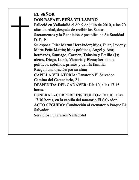 Don Rafael Peña Villarino